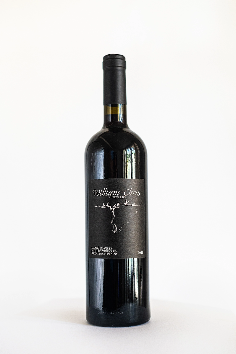 William Chris Vineyards – 2018 Sangiovese front label
