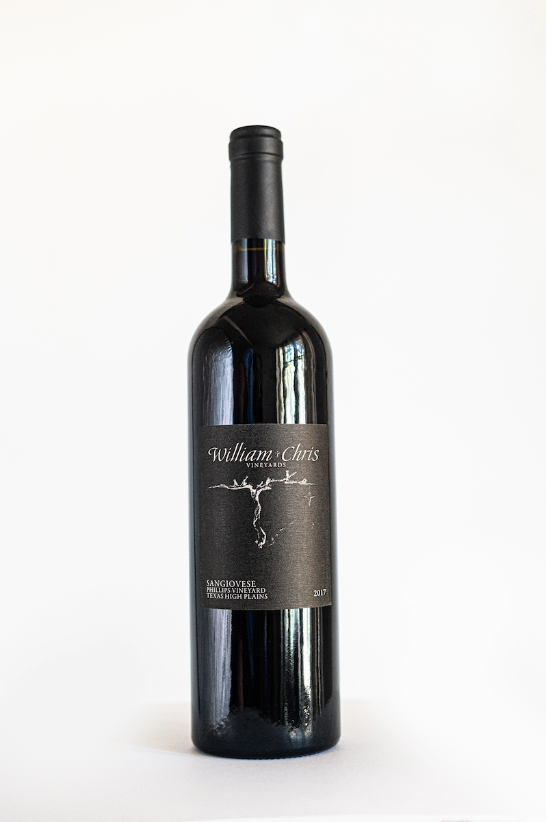 William Chris Vineyards – 2017 Sangiovese front label