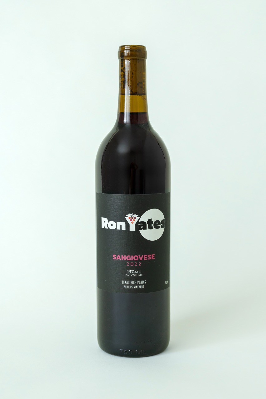 Ron Yates 2022 – Sangiovese front label