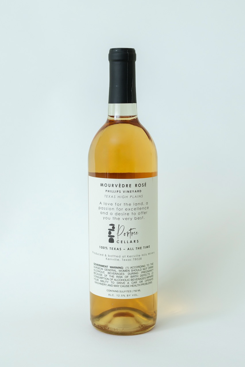 Portree Cellars – 2023 Mourvèdre Rosé back label