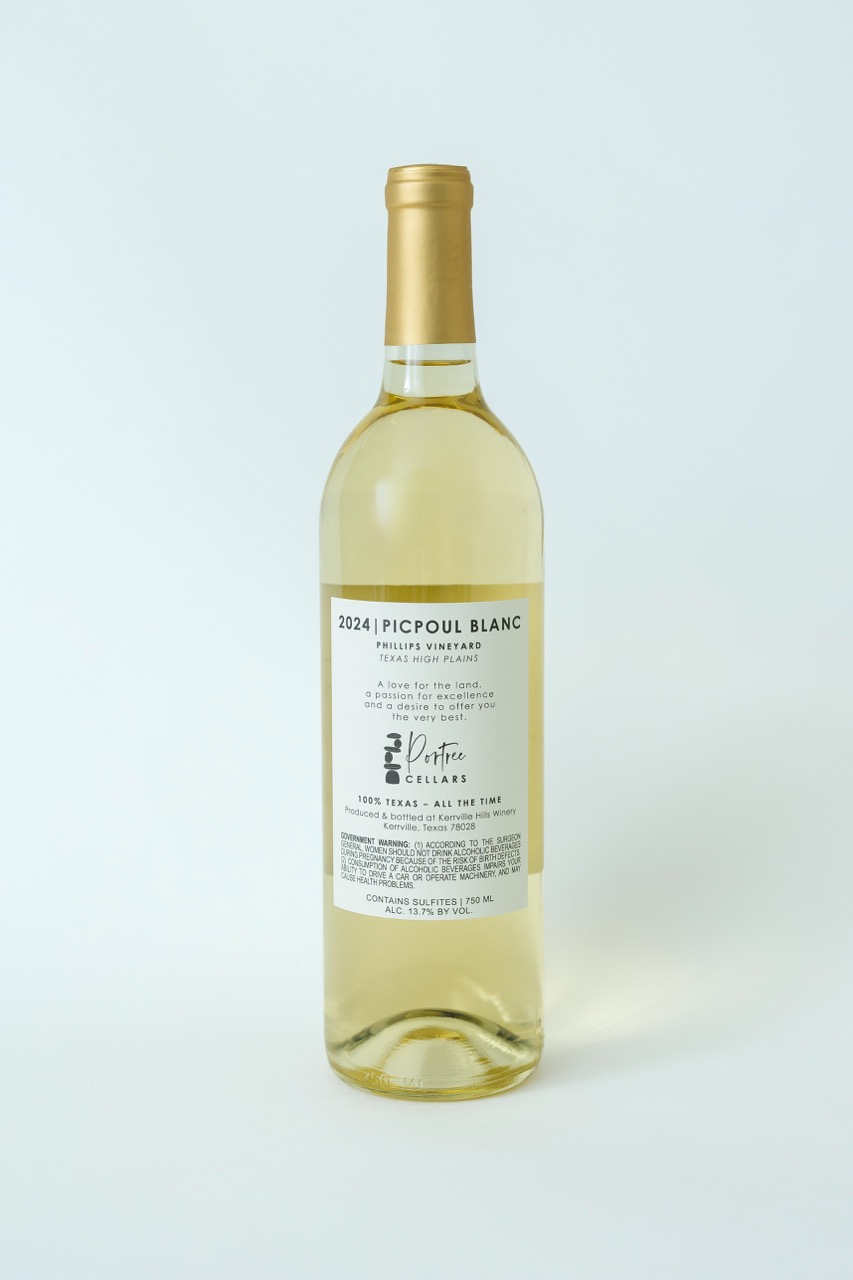 Portree Cellars – 2024 Picpoul Blanc back label