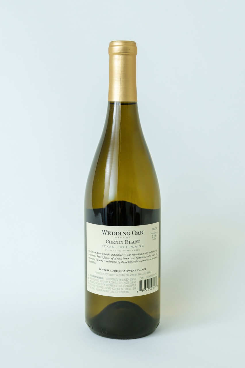 Wedding Oak Winery – 2024 Chenin Blanc back label